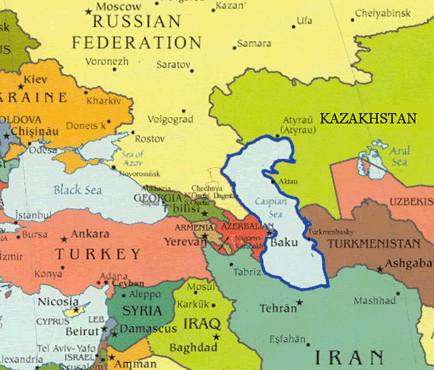 Dna Caspian Sea Map 